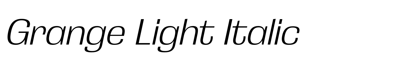 Grange Light Italic